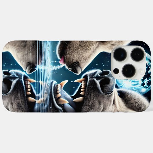 ムーンライトベアーズと水反射調和 Case-Mate iPhoneケース (裏面 (横))