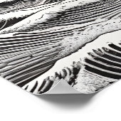 ムーンライトボヤジ航海のュセレナーデ黒白 ポスター (角)