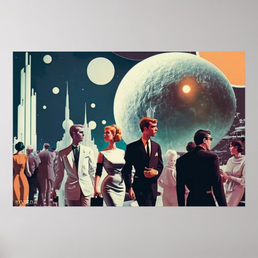 ムーンライトポスター(スケッチボードのロゴ付き) ポスター (正面)