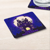 ムーンライトマンシ幽霊のよく出るョン スクエアペーパーコースター (アングル)