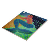 ムーンライトマーメイド抽象芸術アート タイル (側面)