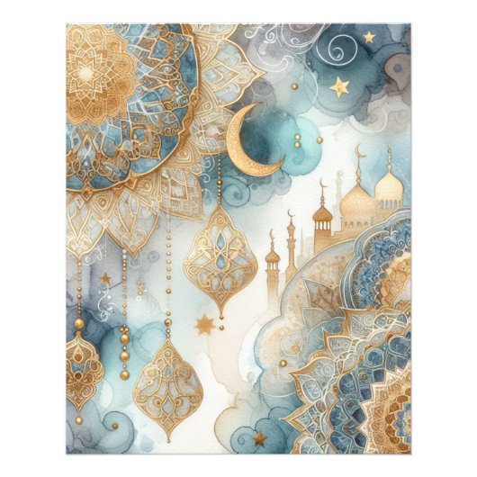 ムーンライトモスクセレニティフォーラマダン フォトプリント (正面)