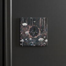 ムーンライトモノグラムお洒落フォレストワイルドフラワー