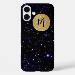 ムーンライトモノグラムの銀河系ケース – Mate iPhone Cas 16 Plusケース