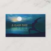 ムーンライトヨガ先生ハーフムーンポーズ5クラスパス ロイヤリティカード (正面)