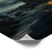 ムーンライトライトハウスプリント ポスター (角)