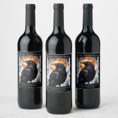 ムーンライトラヴェンスオン樺の木ツリー ワインラベル (ボトル)