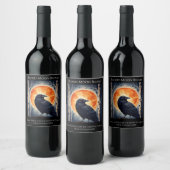 ムーンライトラヴェンスオン樺の木ツリー ワインラベル (ボトル)