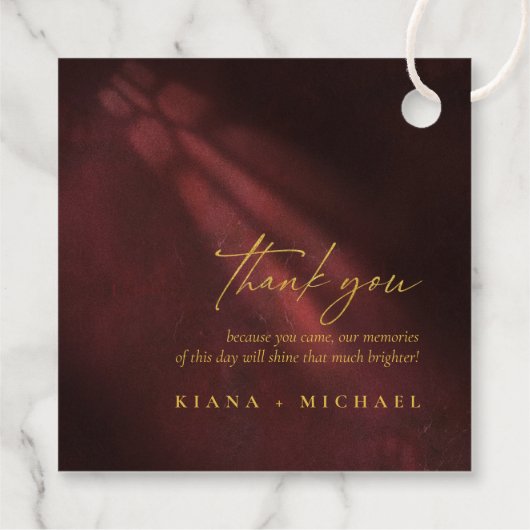 ムーンライトロマンスありがとうブルゴーニュID881 フェイバータグ (裏面)