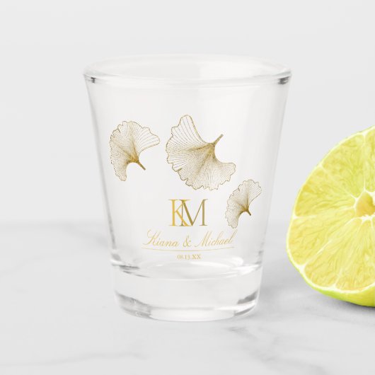 ムーンライトロマンスイチョウ金ゴールドID881 ショットグラス (正面)