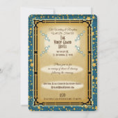 ムーンライトロマンス結婚式招待状 – ブロンド 招待状 (裏面)