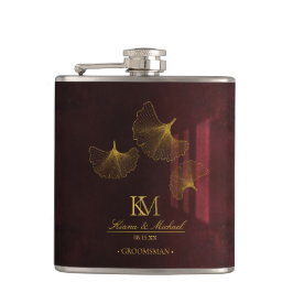 ムーンライトロマンスGroomsman Burgundy ID881 フラスク
