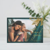 ムーンライトロ結婚マンスのエメラルドグリーンID881 サンキューカード (スタンド正面)