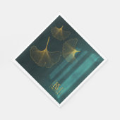 ムーンライトロ結婚マンスのエメラルドグリーンID881 スタンダードランチョンナプキン (角)