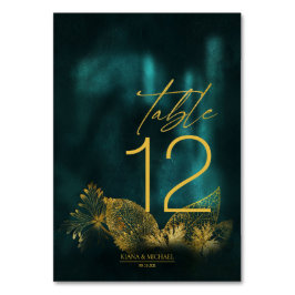 ムーンライトロ結婚マンスのエメラルドグリーンID881 テーブルナンバー