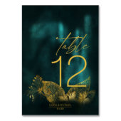 ムーンライトロ結婚マンスのエメラルドグリーンID881 テーブルナンバー (裏面)