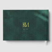 ムーンライトロ結婚マンスのエメラルド金ゴールドID881 ゲストブック (裏面)