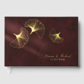 ムーンライトロ結婚マンスのブルゴーニュ金ゴールドID881 ゲストブック (正面)