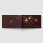 ムーンライトロ結婚マンスのブルゴーニュ金ゴールドID881 ゲストブック (全面)