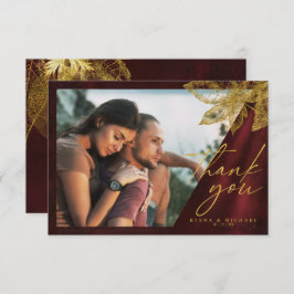 ムーンライトロ結婚マンスのブルゴーニュID881 サンキューカード