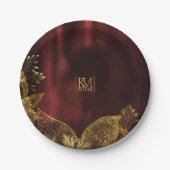 ムーンライトロ結婚マンスのブルゴーニュID881 ペーパープレート (正面)