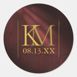 ムーンライトロ結婚マンスのブルゴーニュID881 ラウンドシール