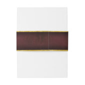 ムーンライトロ結婚マンスのブルゴーニュID881 招待状ベリーバンド (裏面例)