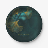 ムーンライトロ結婚マンスの2エメラルドグリーンID881 ペーパープレート (正面)