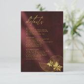 ムーンライトロ結婚マンス詳細ブルゴーニュID881 エンクロージャーカード (スタンド正面)