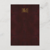 ムーンライトロ結婚マンス詳細ブルゴーニュID881 エンクロージャーカード (裏面)