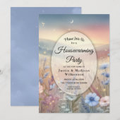 ムーンライトワイルドフラワーウィスパーズ引っ越し祝いパーティー 招待状 (正面/裏面)