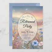 ムーンライトワイルドフラワーウィスパーズ退職パーティー 招待状 (正面/裏面)