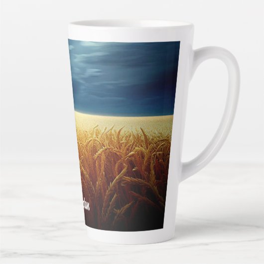 ムーンライト下の小麦畑 カフェラテマグ (右)