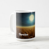 ムーンライト下の小麦畑 コーヒーマグカップ (正面左)