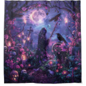 ムーンライト墓地シーン シャワーカーテン (正面)