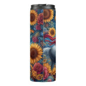 ムーンライト女性のカーボーイひまわり馬ライド タンブラー (裏面)