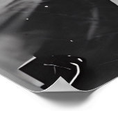 ムーンライト女神ポスター – 白黒ポートレート ポスター (角)