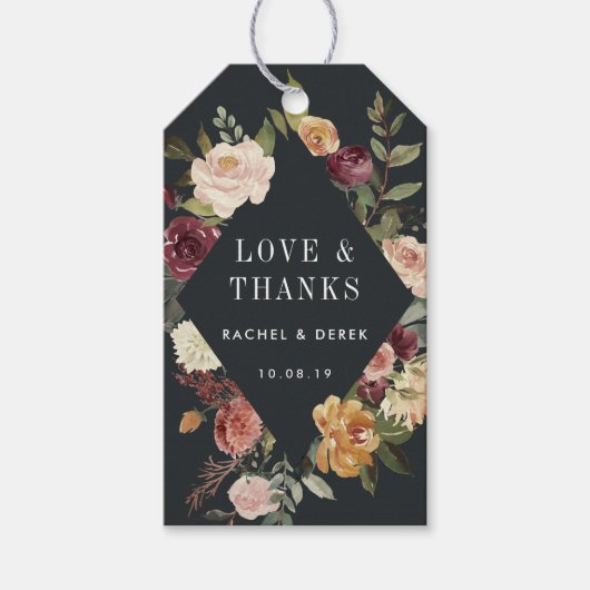 ムーンライト庭園の結婚式の恩恵 ギフトタグ (正面)