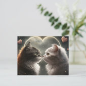 ムーンライト猫のバレンタインデー シーズンポストカード (スタンド正面)