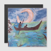 ムーンライト磁気カードによる帆走 (正面/裏面)