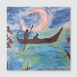 ムーンライト磁気カードによる帆走