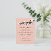 ムーンライト開花 |の結婚ホテル宿泊施設ピンク エンクロージャーカード (スタンド正面)