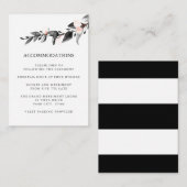 ムーンライト開花 |の結婚ホテル宿泊施設 エンクロージャーカード (正面/裏面)