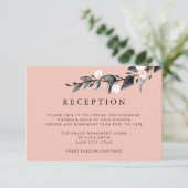 ムーンライト開花 |ウェディングレセプションエンクロージャピンク 招待状 (スタンド正面)