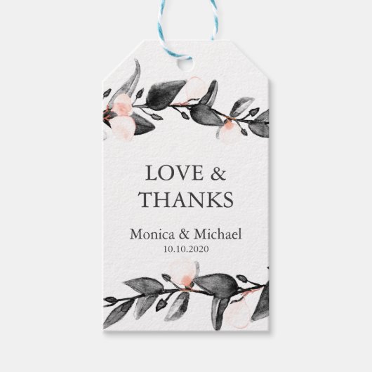 ムーンライト開花 |結婚の名前お願い ギフトタグ (正面)