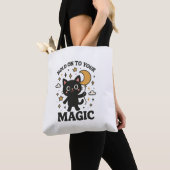 ムーンライト魔法猫 トートバッグ (クローズアップ)