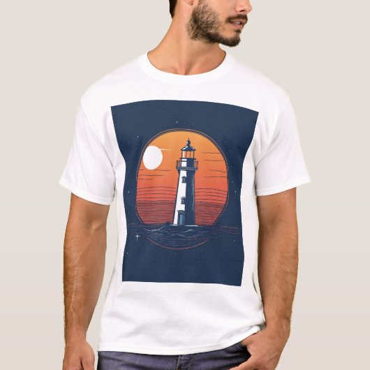 ムーンライト+ライトハウス+セレニティ Tシャツ (正面)