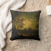 ムーンライト（Ralph Albert Blakelock著） クッション (ブランケット)