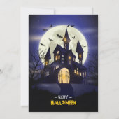 ムーンライ幽霊のよく出るトハウス不気味ハローウィンパーティ 招待状 (裏面)