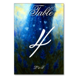 ムーンライ結婚ズシアルラブナイトスキーテーマ テーブルナンバー